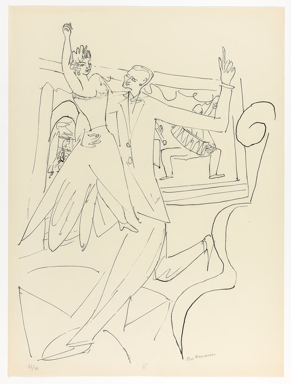 Tango, płyta czwarta z Day and Dream autorstwa Max Beckmann