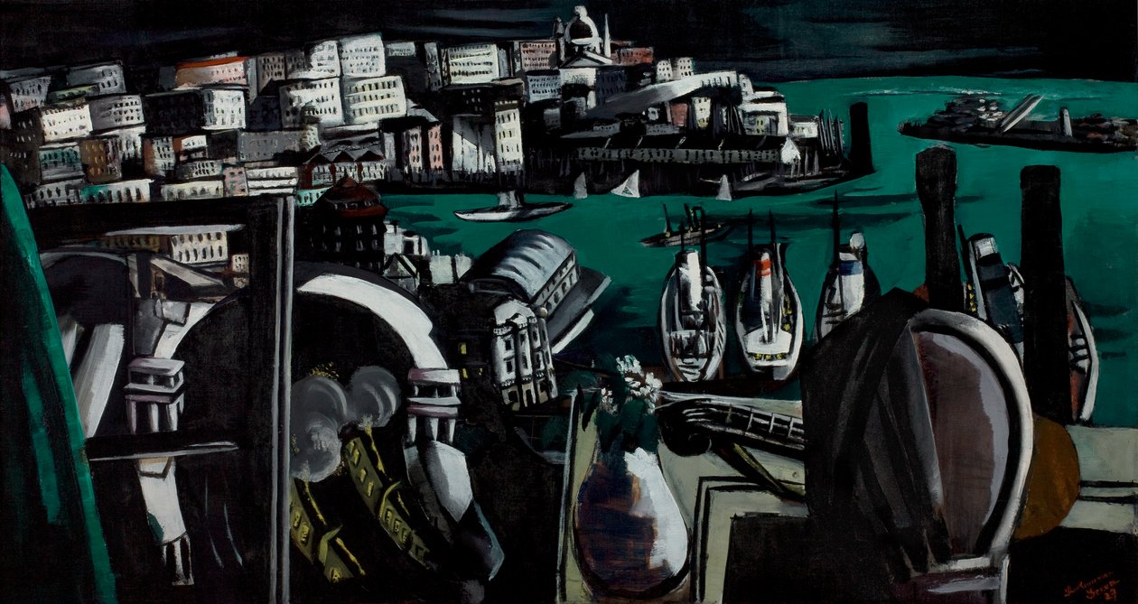 Port w Genui autorstwa Max Beckmann