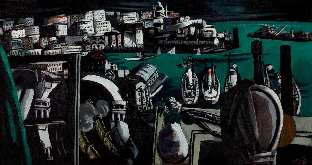 Port w Genui autorstwa Max Beckmann