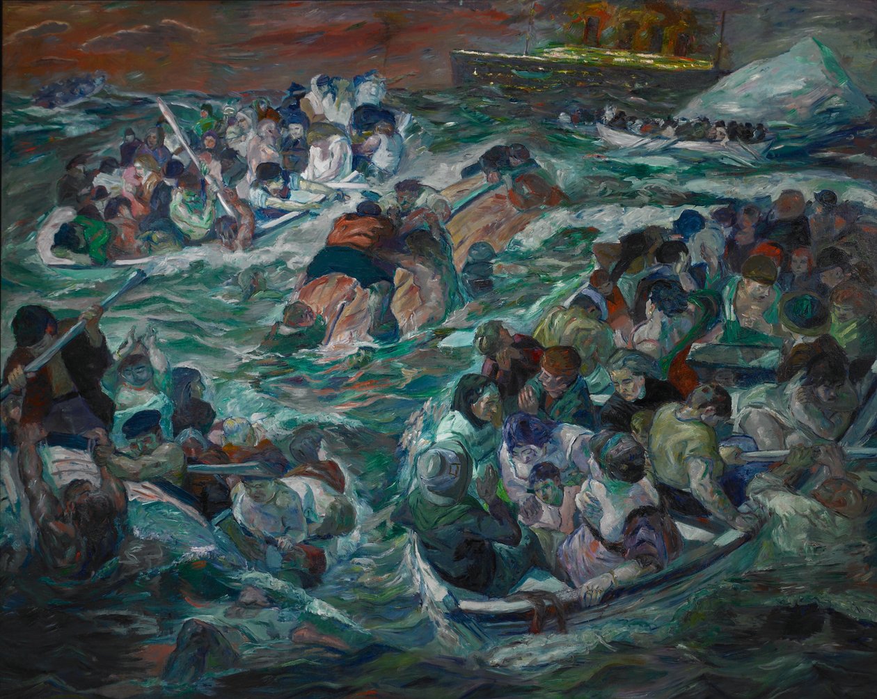 Zatonięcie Titanica autorstwa Max Beckmann