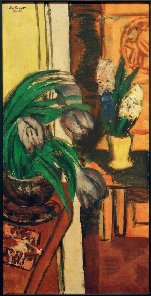 Fioletowe tulipany autorstwa Max Beckmann