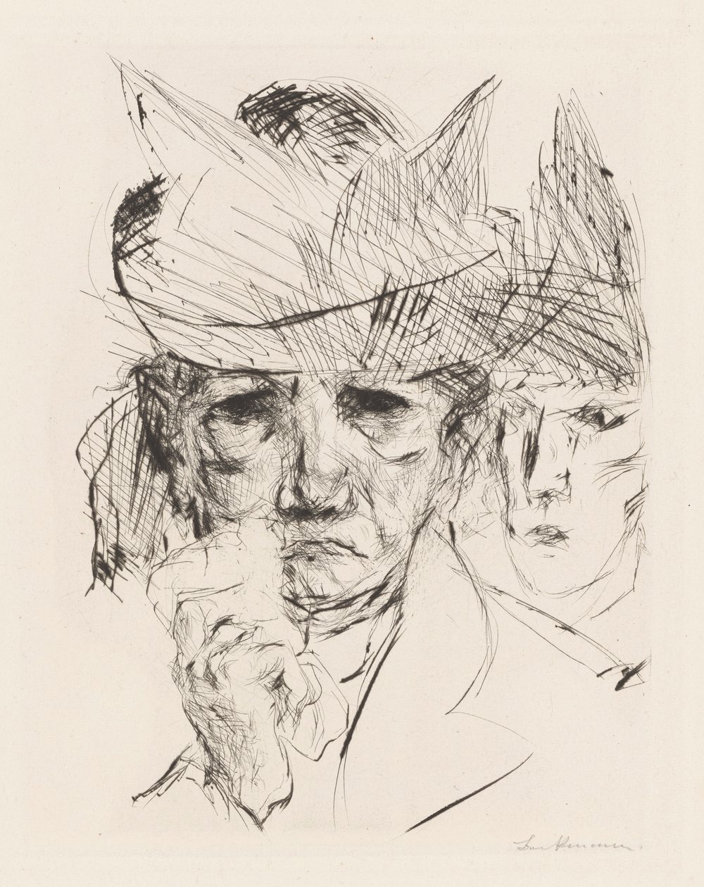Płacząca kobieta autorstwa Max Beckmann
