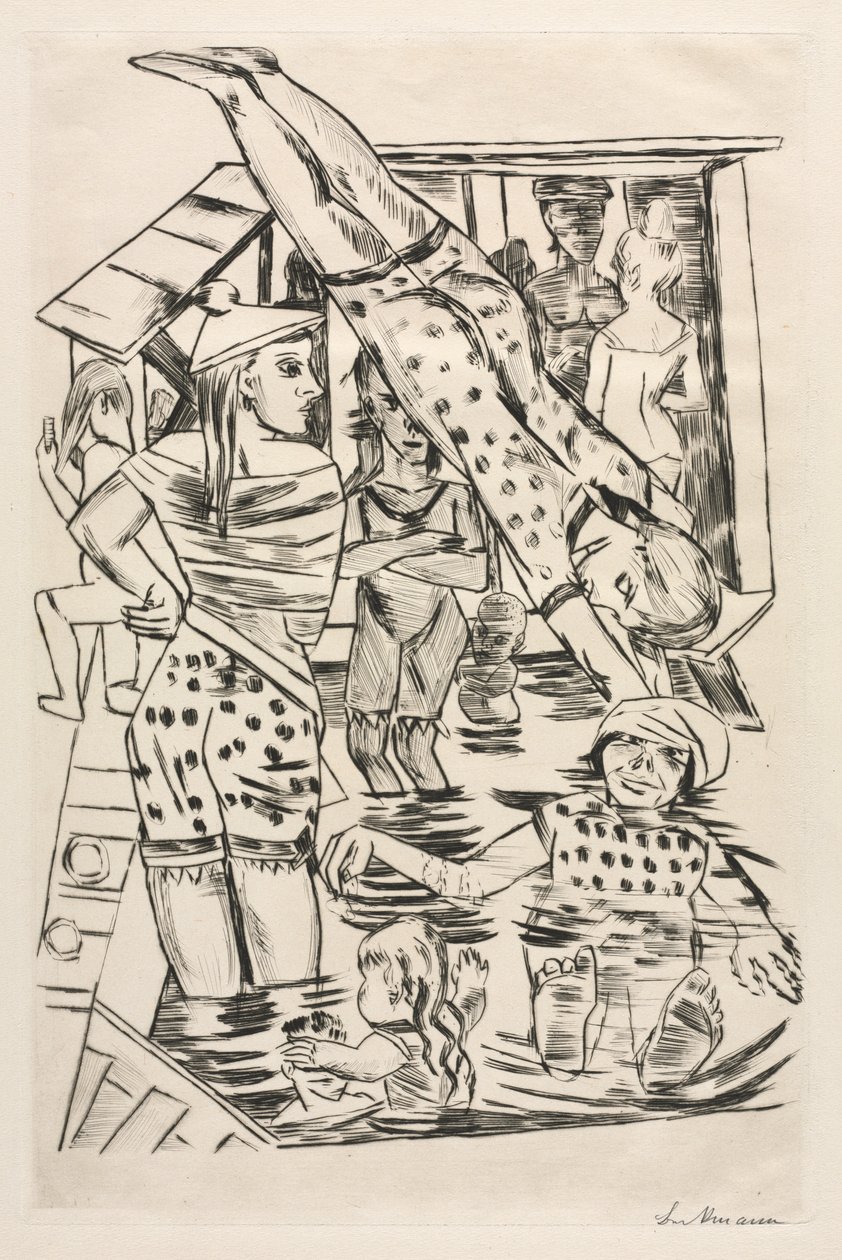 Kąpiel dla kobiet autorstwa Max Beckmann