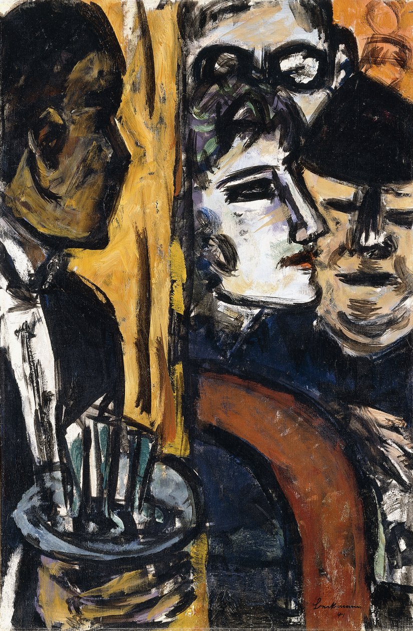 żółta kawiarnia autorstwa Max Beckmann