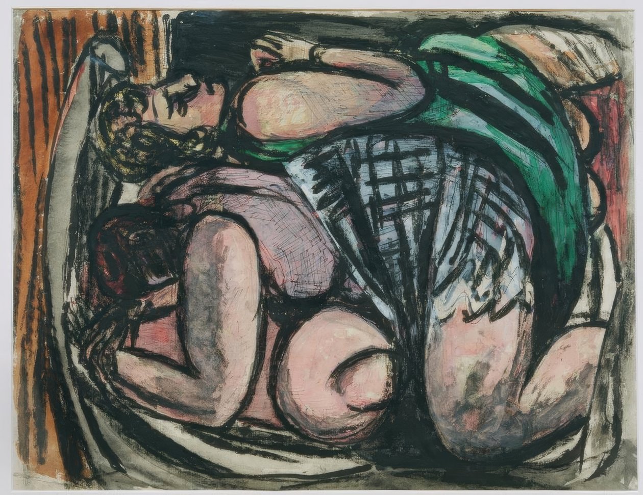 Dwie leżące kobiety autorstwa Max Beckmann