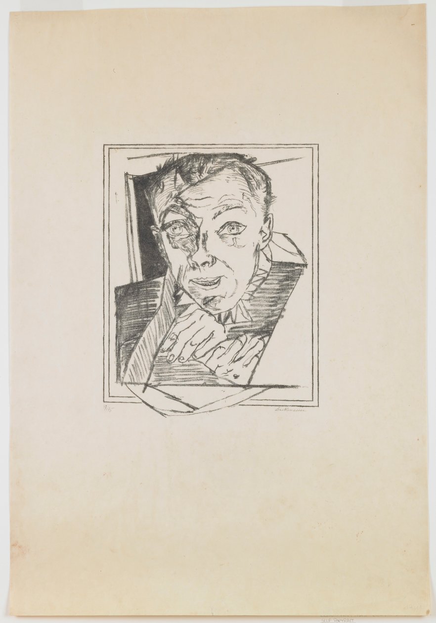 płyta 1: Autoportret autorstwa Max Beckmann