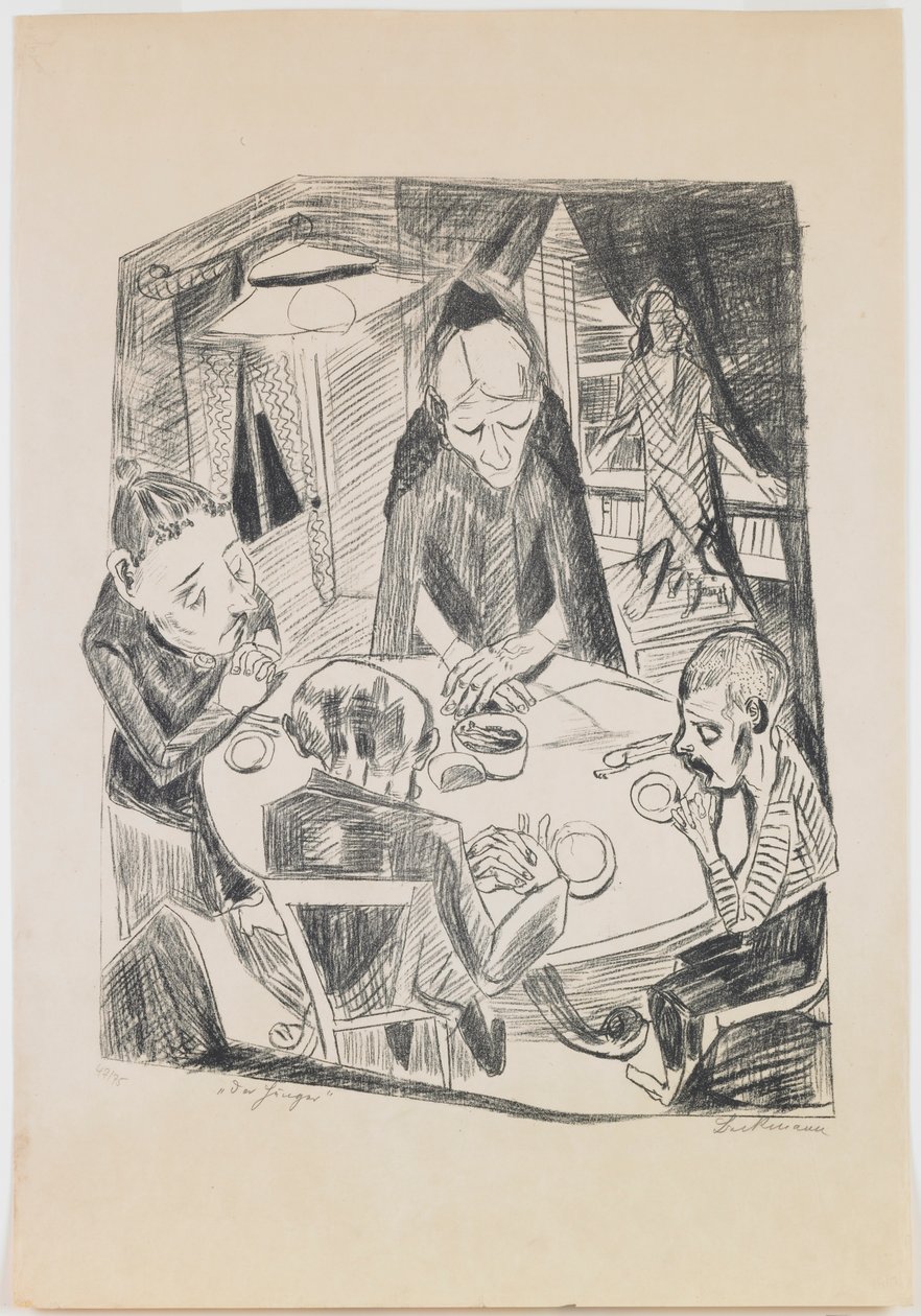 płyta 5: Głód autorstwa Max Beckmann