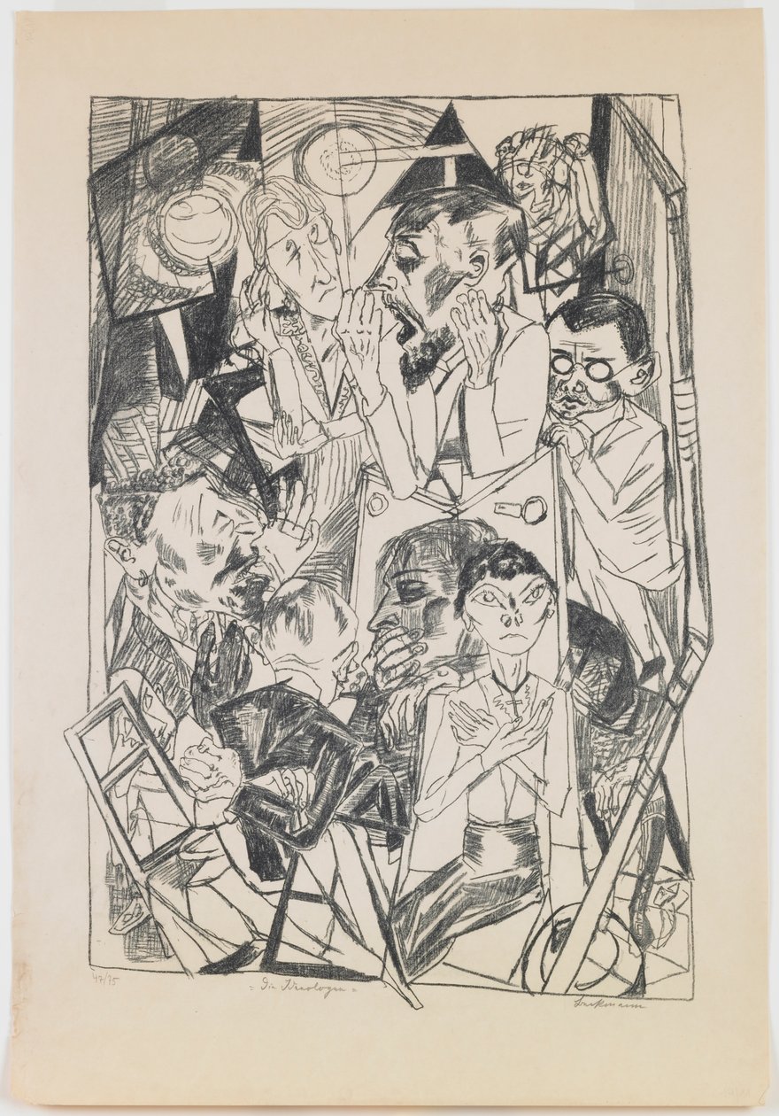 płyta 6: Ideolodzy autorstwa Max Beckmann