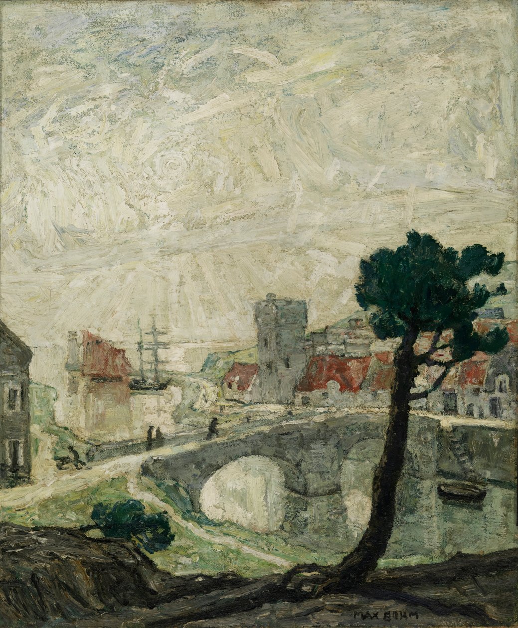 Starożytny port morski, 1921. autorstwa Max Bohm