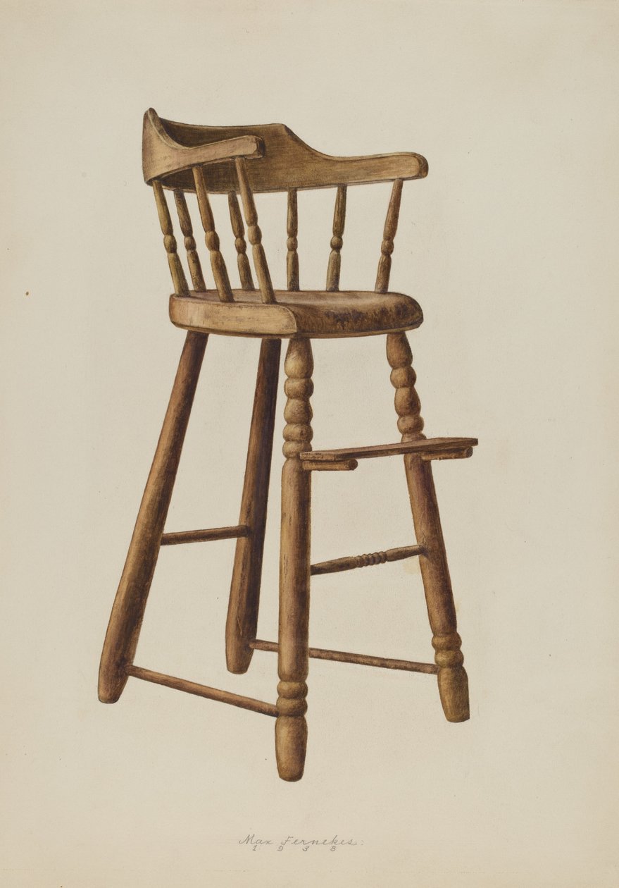 Krzesełko dla dziecka, 1938. autorstwa Max Fernekes