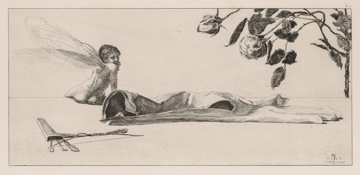 Rękawica: Miłość, 1880. autorstwa Max Klinger