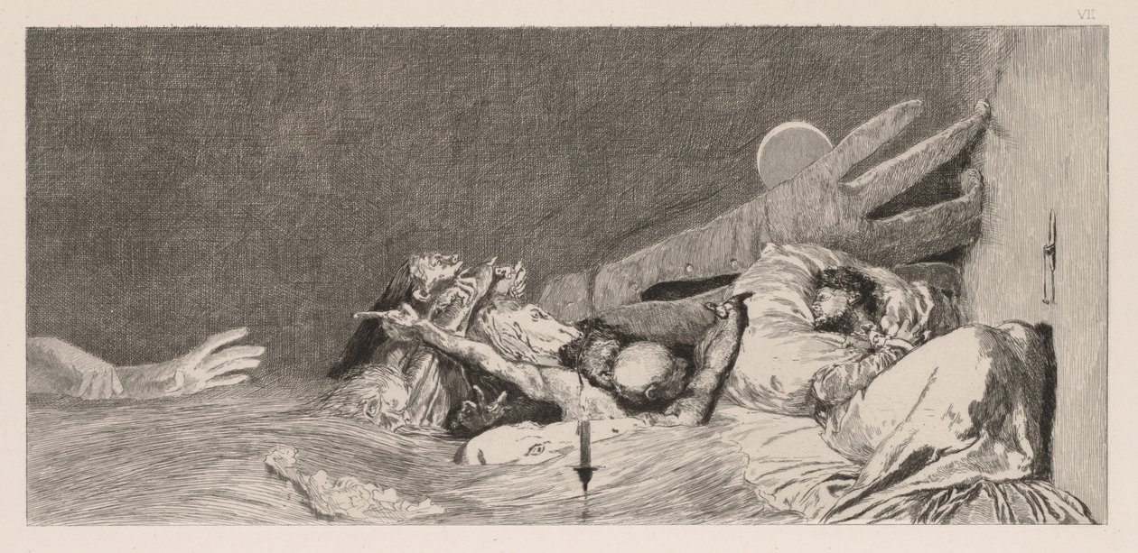 Rękawiczka: niepokoje, 1880. autorstwa Max Klinger