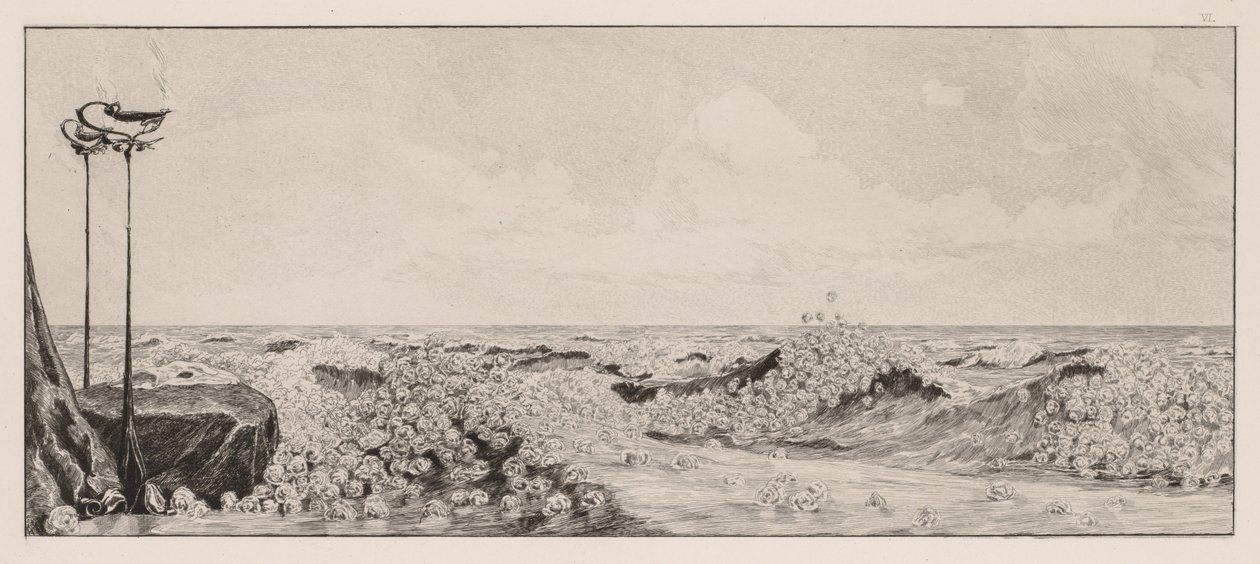 Rękawiczka: Hołd, 1880. autorstwa Max Klinger