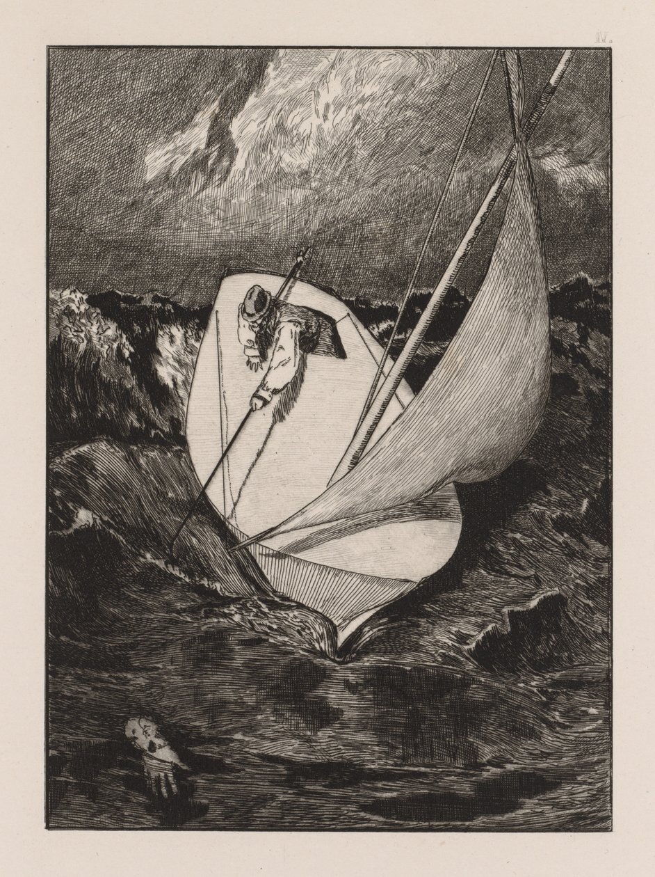 Rękawiczka: ratunek, 1880. autorstwa Max Klinger