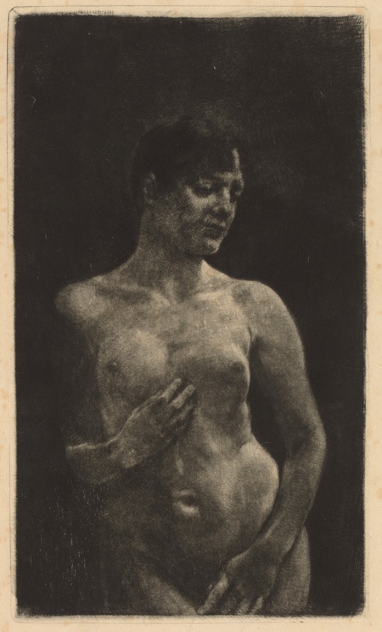 Akt stojący, 1891. autorstwa Max Klinger
