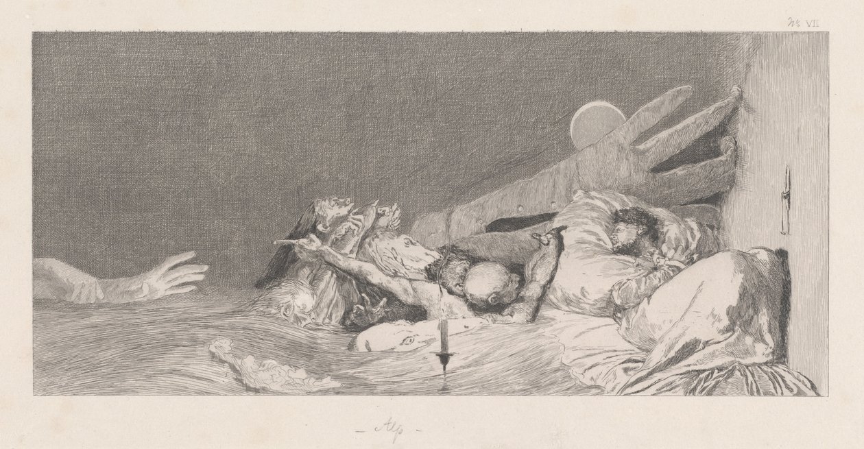 Obawy lękowe, 18781880. autorstwa Max Klinger