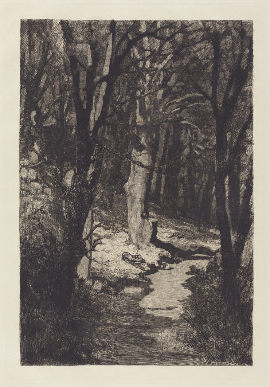 Im Walde w lesie, 1883. autorstwa Max Klinger