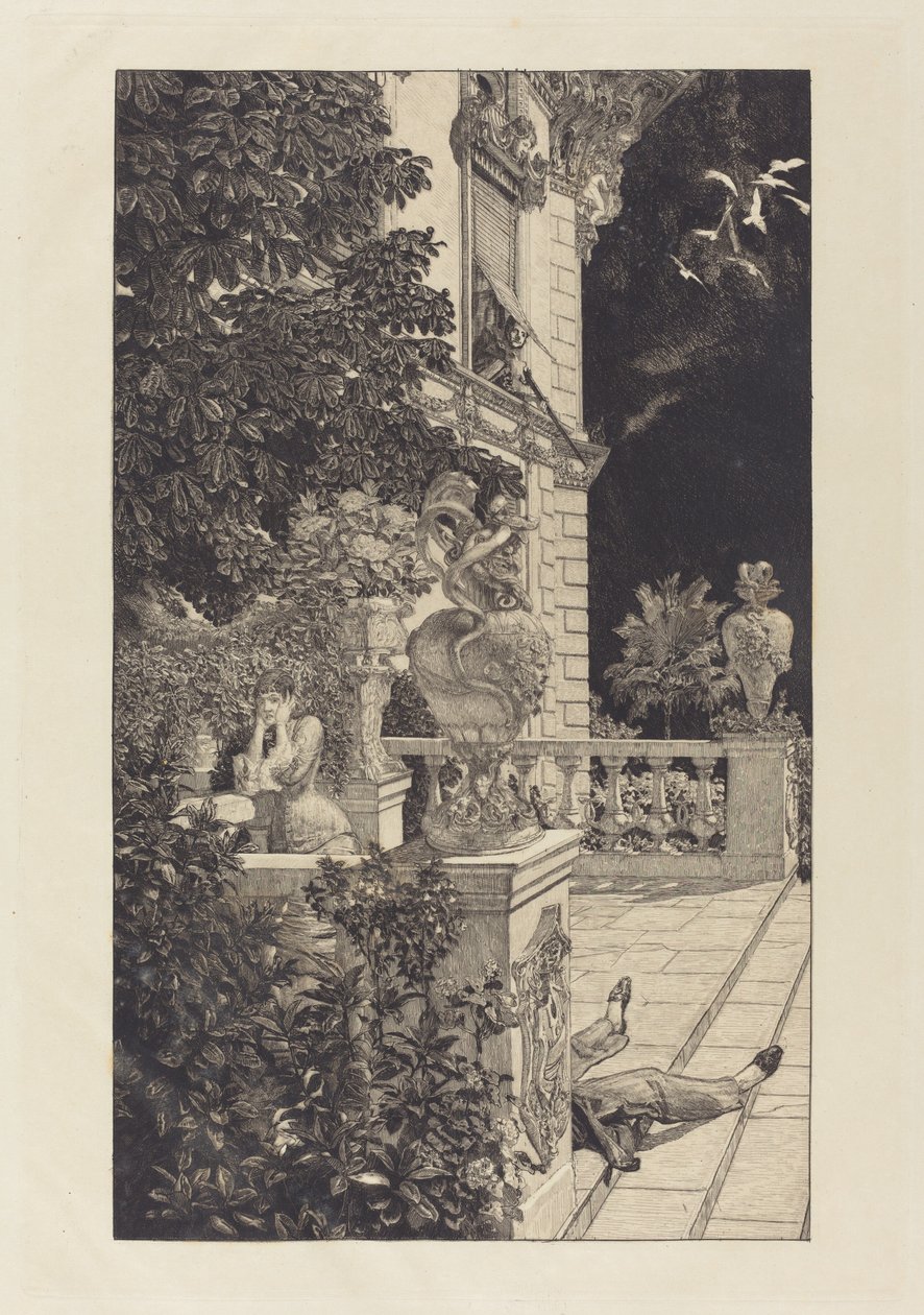 W Flagranti, 1883. autorstwa Max Klinger