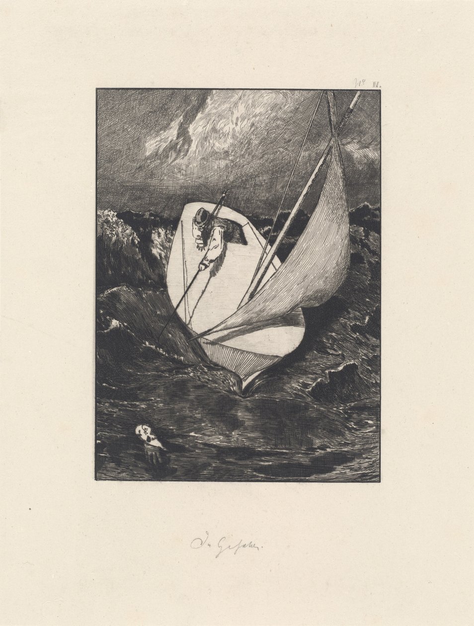 Ratunek ratunkowy, 18781880. autorstwa Max Klinger