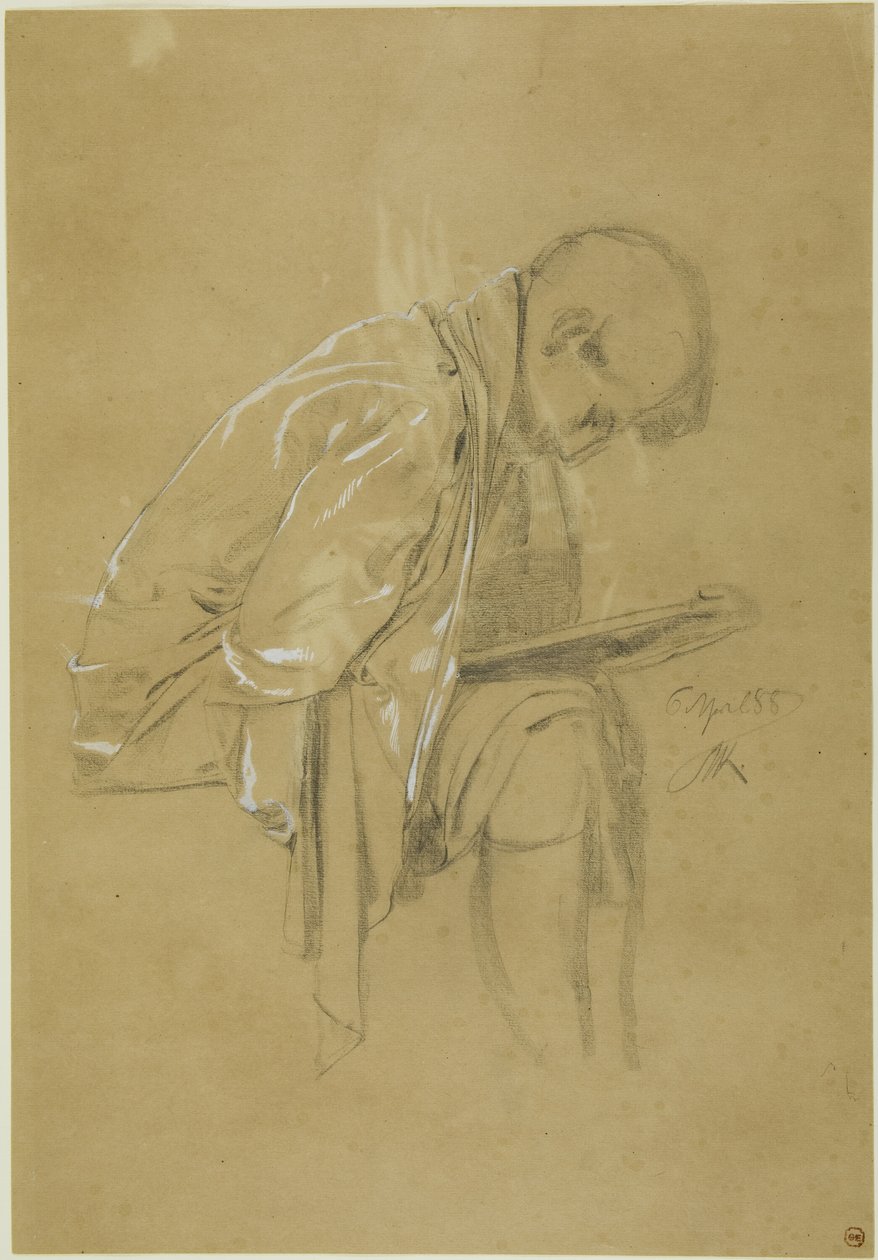 Kronikarz (recto i verso) autorstwa Max Klinger
