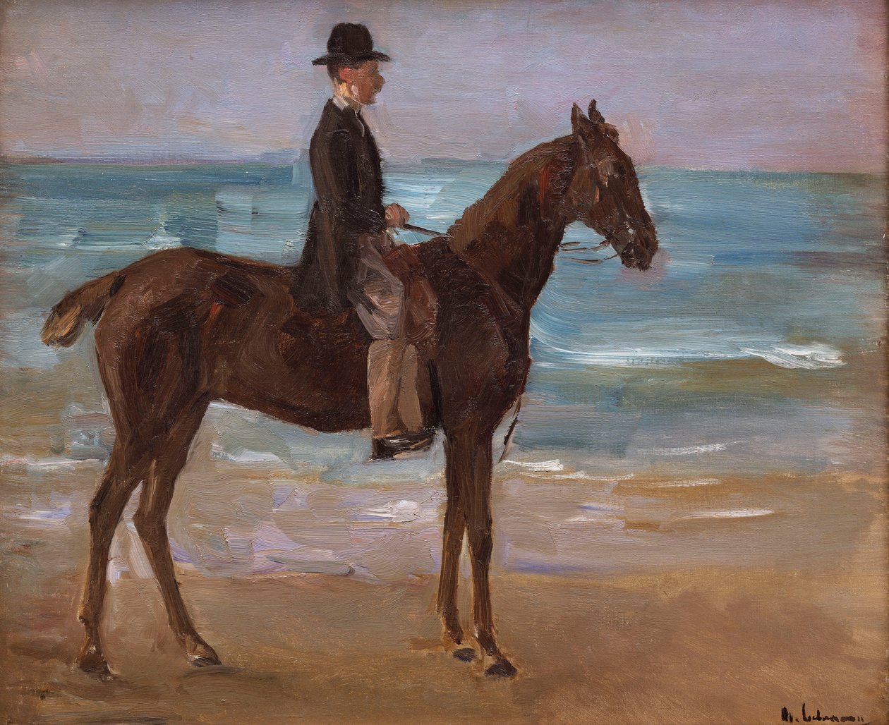 Jeździec na brzegu autorstwa Max Liebermann