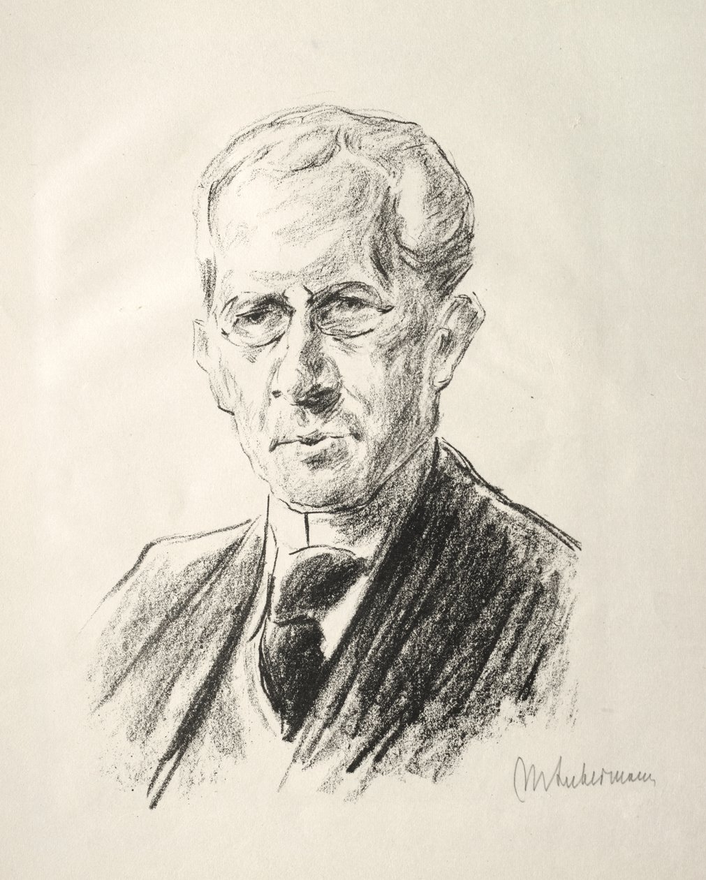 Arno Holz folder: Portret Arno Holza autorstwa Max Liebermann