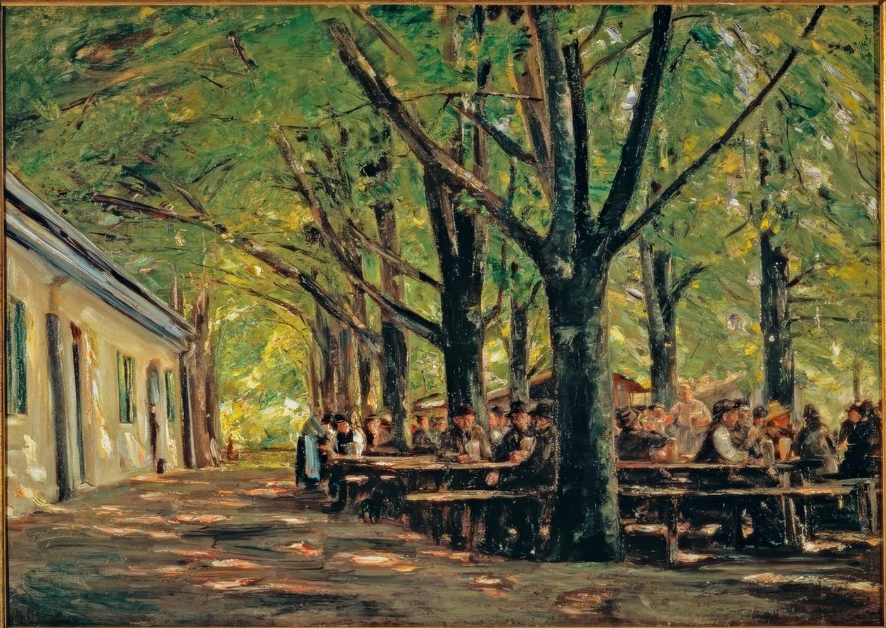 Biergarten w Brannenburgu autorstwa Max Liebermann
