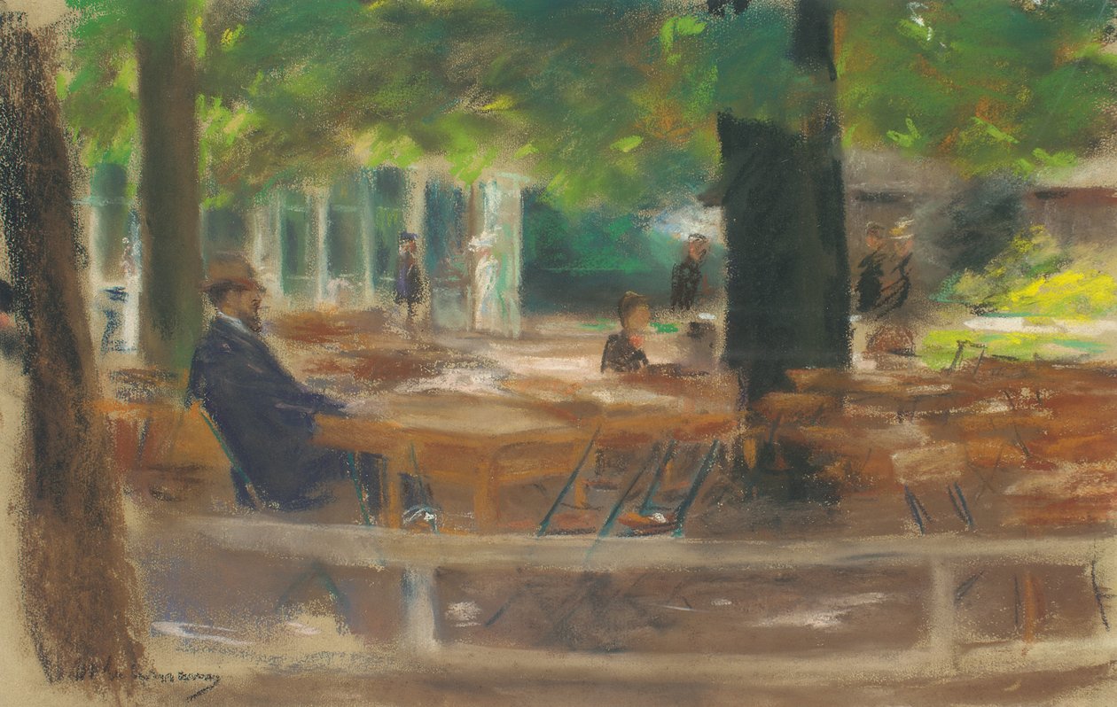 Ogródek piwny w Laren, ok. 1903 r. autorstwa Max Liebermann