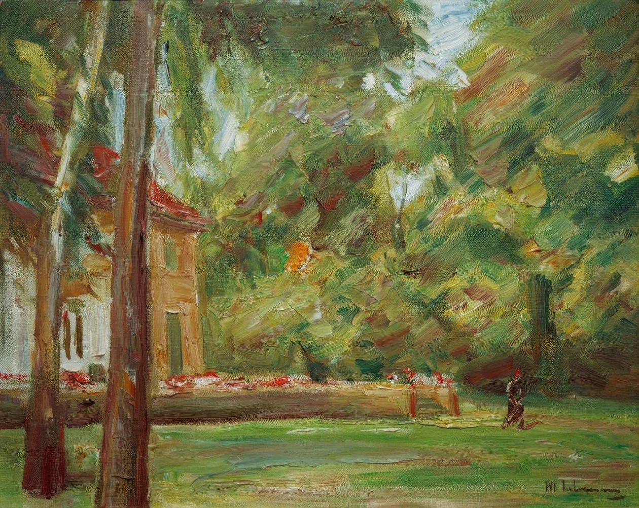 Widok z alei brzozowej na północny zachód autorstwa Max Liebermann