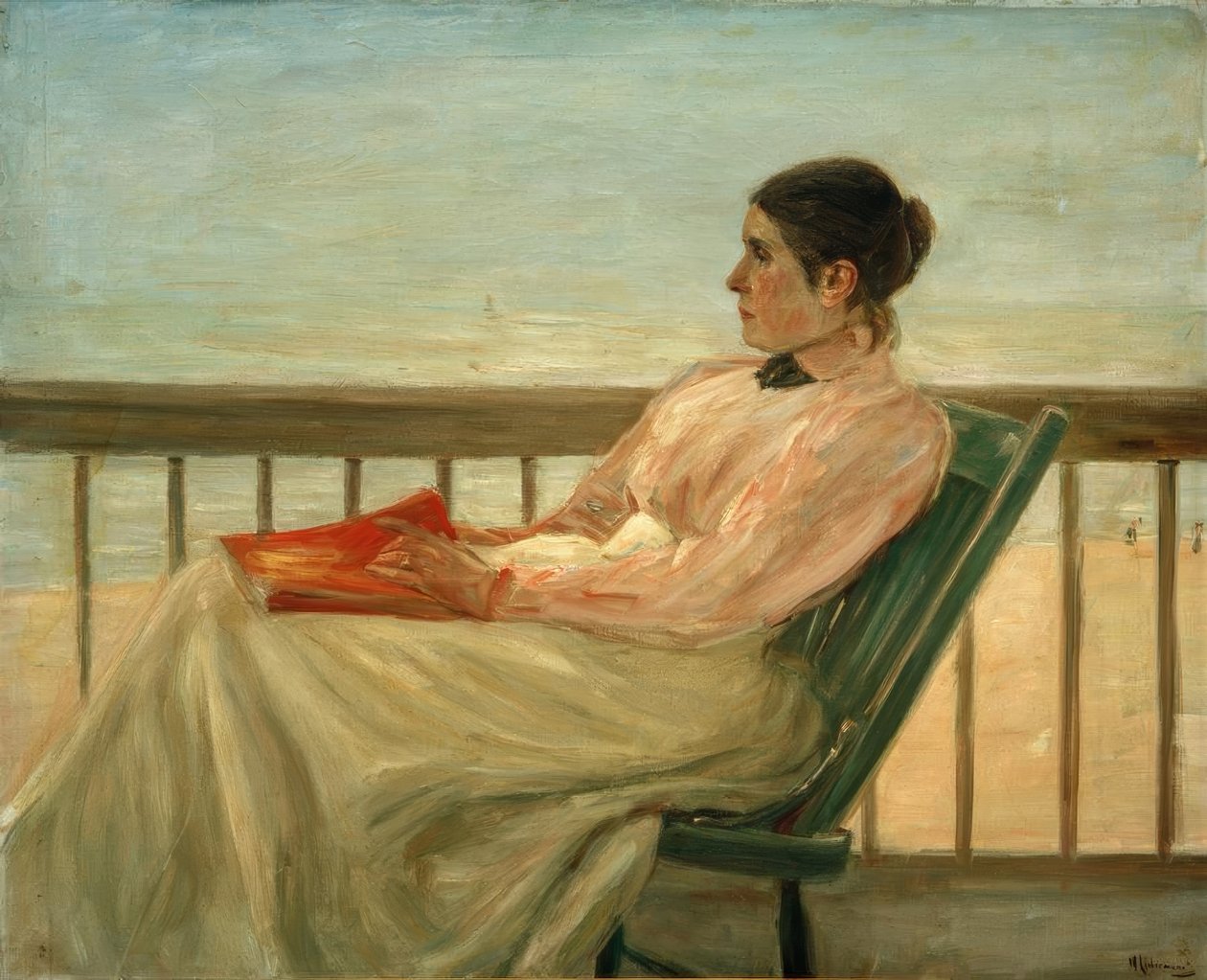 Żona artysty na plaży autorstwa Max Liebermann