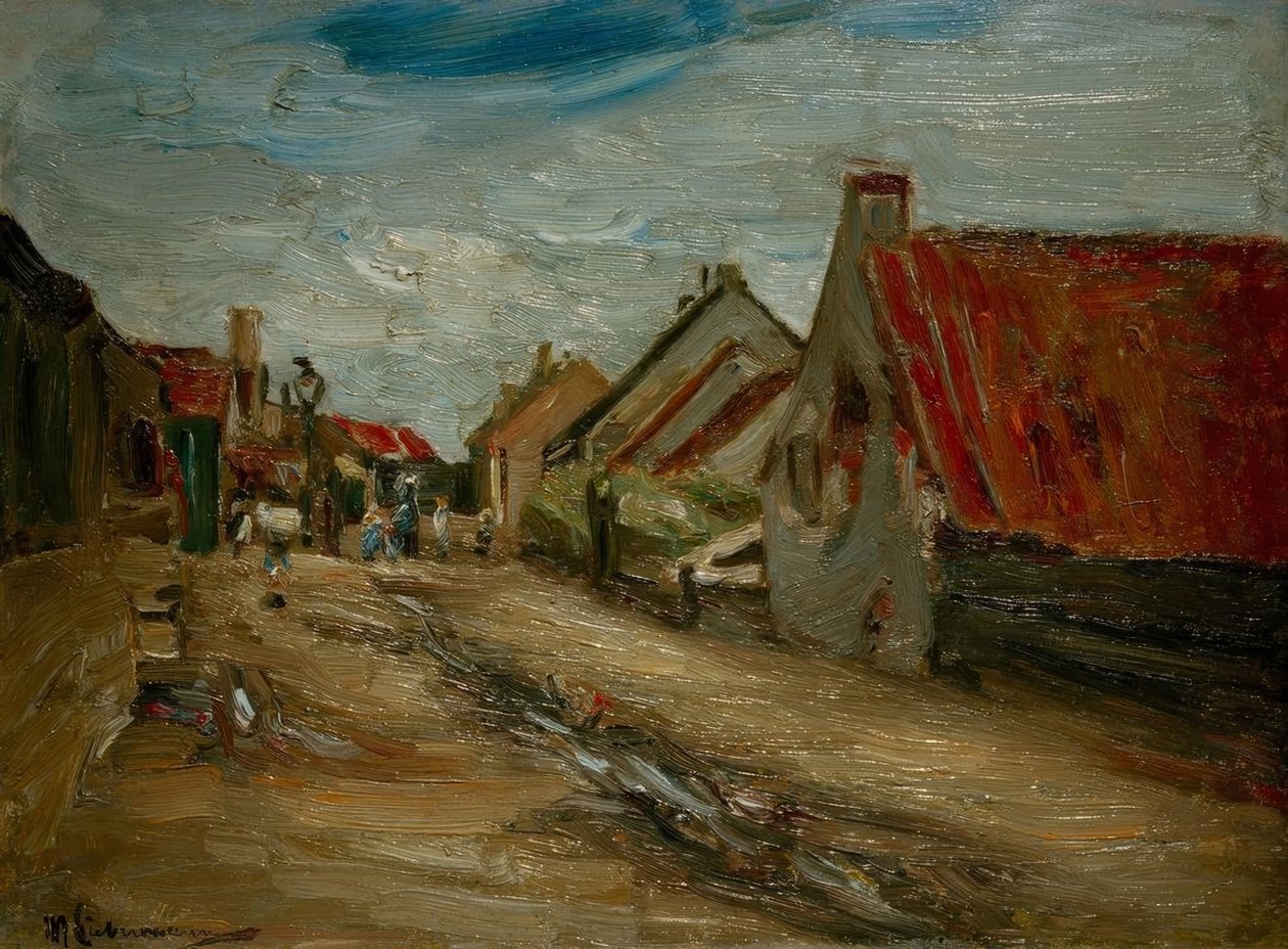 Wiejska ulica w Holandii autorstwa Max Liebermann