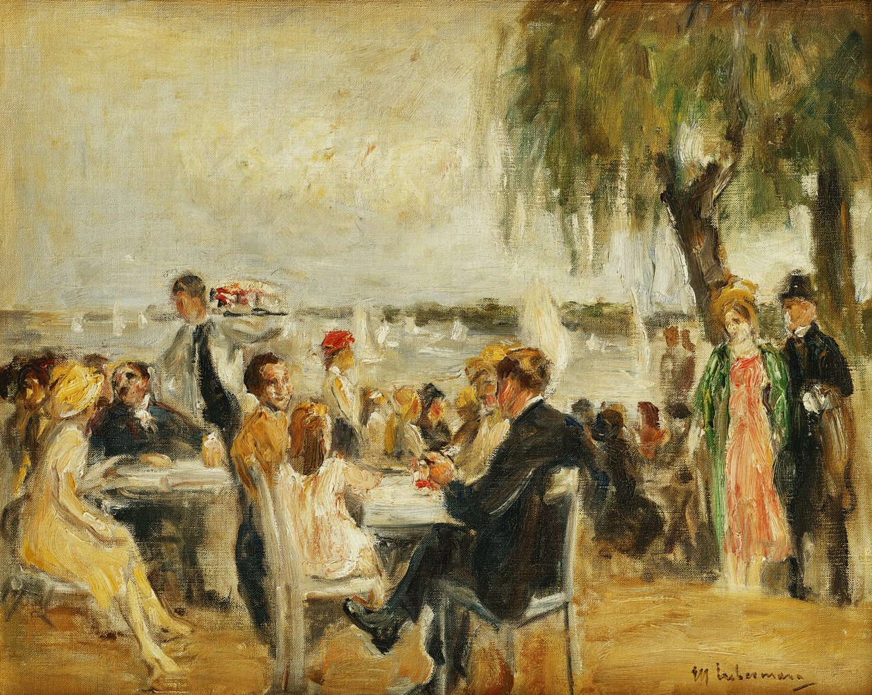 Garden Cafe nad Łabą, 1902 autorstwa Max Liebermann