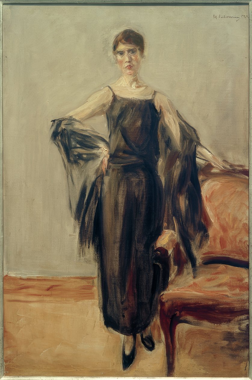 Genia Levine, stojąc autorstwa Max Liebermann