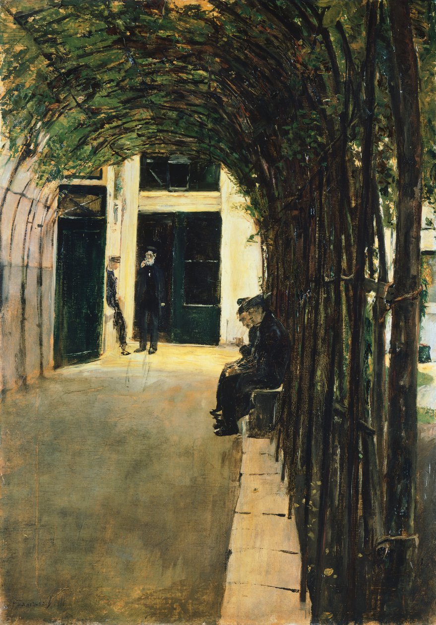 Dom starego Amsterdamu autorstwa Max Liebermann