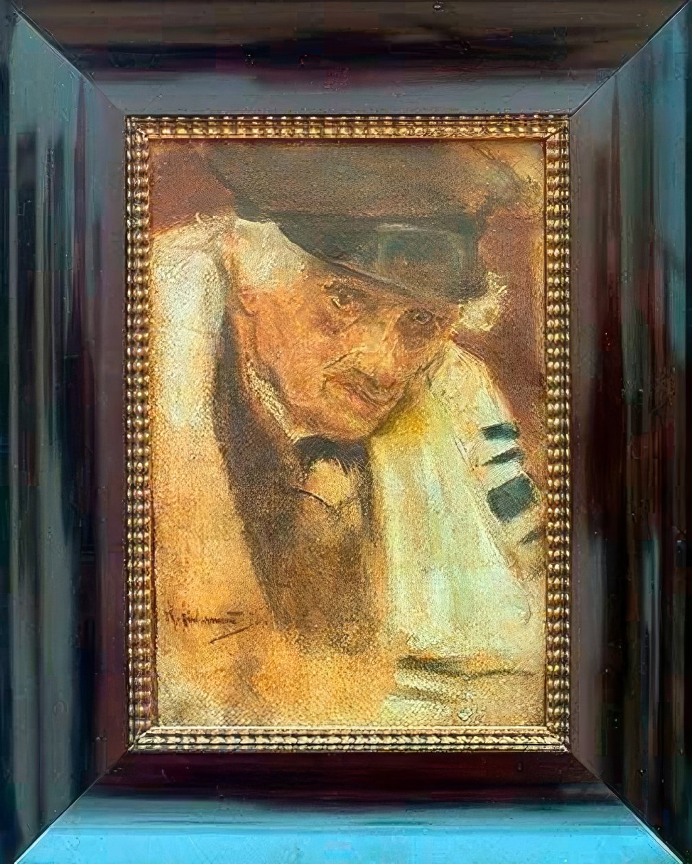 Żyd w modlitewnym szalu autorstwa Max Liebermann