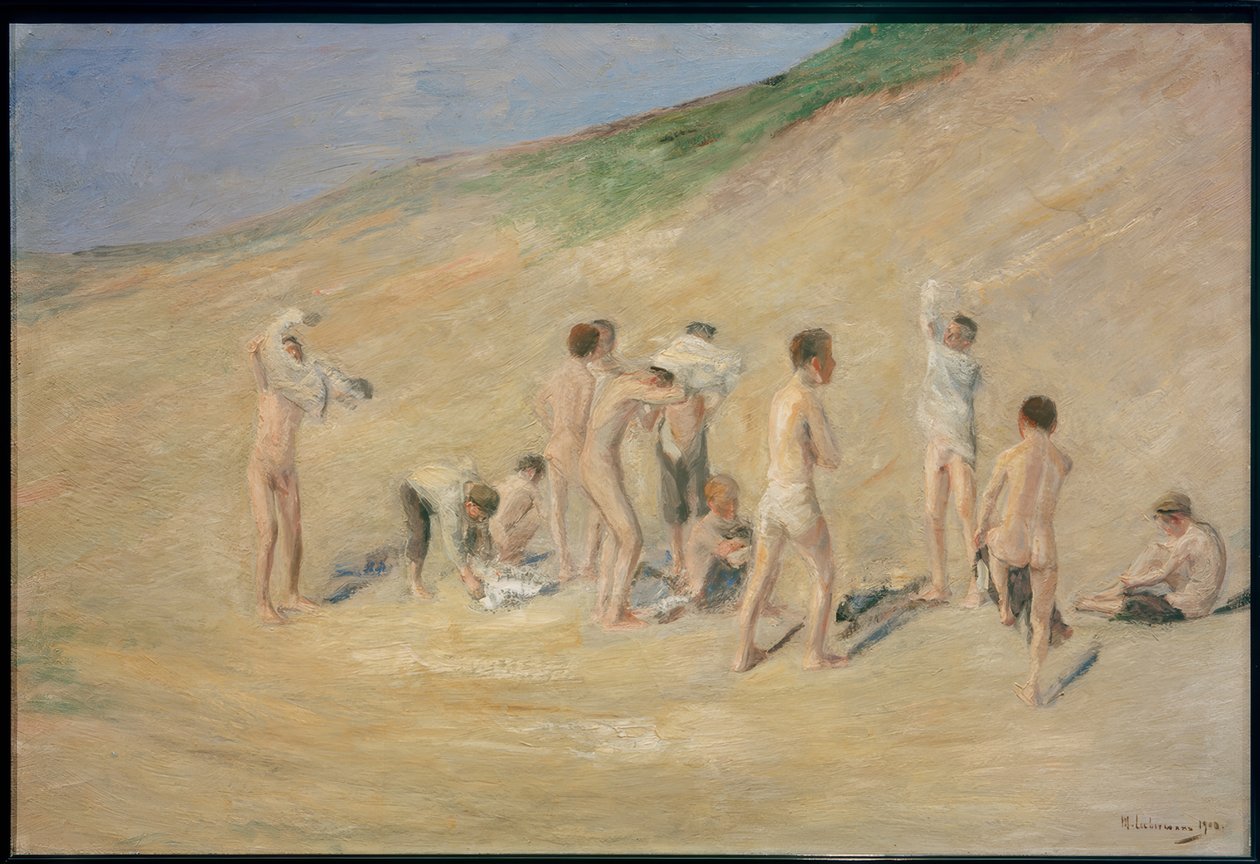 Chłopcy po kąpieli autorstwa Max Liebermann