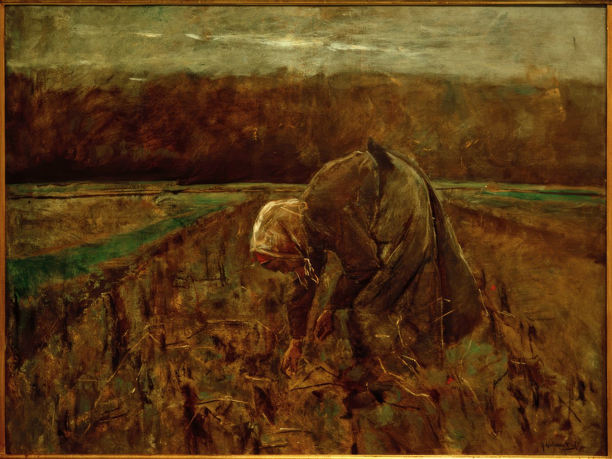 Kolekcjoner ziemniaków autorstwa Max Liebermann