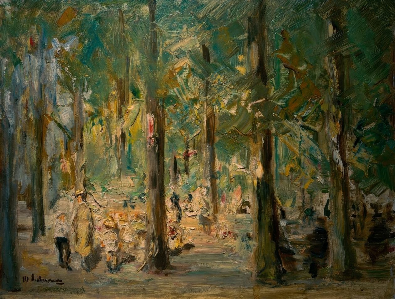 Plac zabaw dla dzieci w zoo autorstwa Max Liebermann