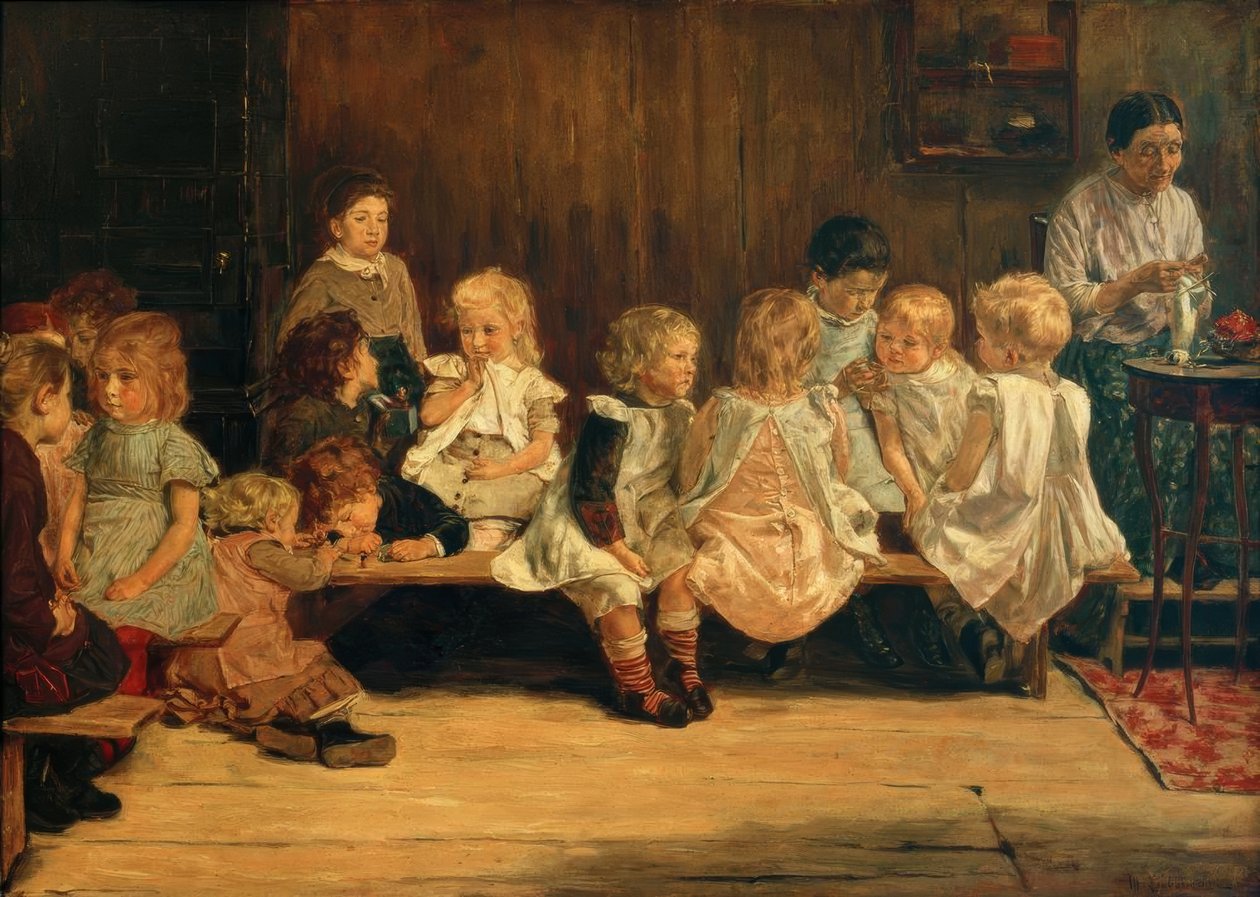 Szkoła dla wnuków w Amsterdamie autorstwa Max Liebermann