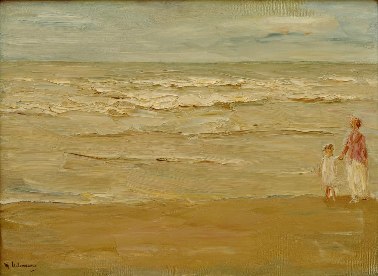 Seascape - plaża i jezioro autorstwa Max Liebermann
