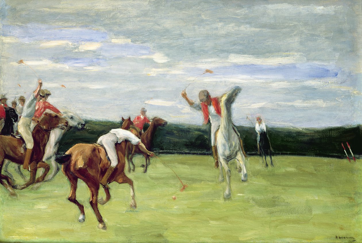 Gracz polo w Jenischpark, Hamburg, 1903 autorstwa Max Liebermann