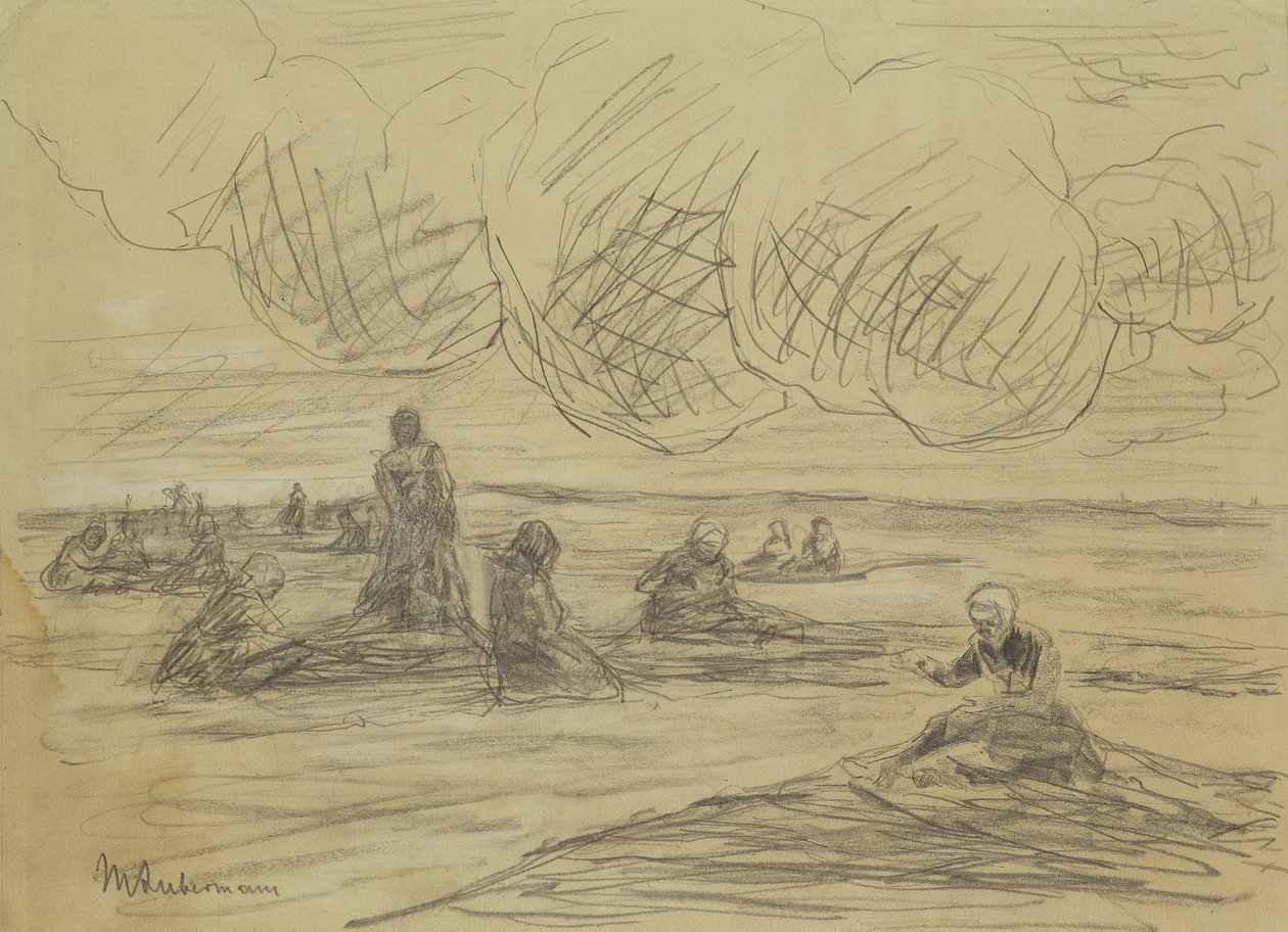 Naprawa sieci, 1894 autorstwa Max Liebermann
