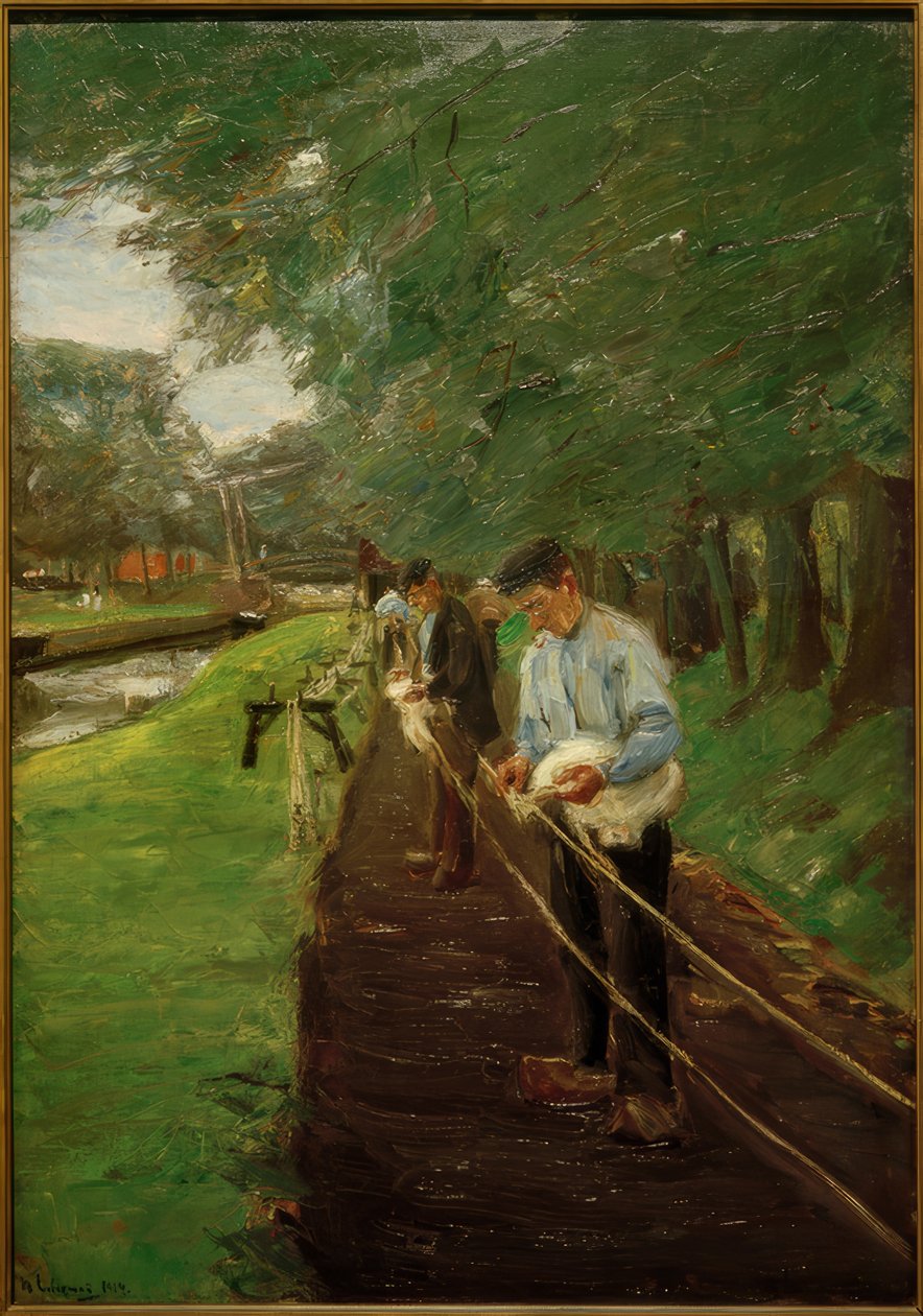 Kolejka Seilerbahn w Edamie autorstwa Max Liebermann