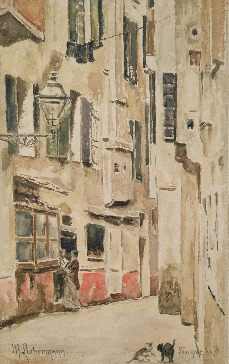 Ulica Wenecka, 1878 autorstwa Max Liebermann