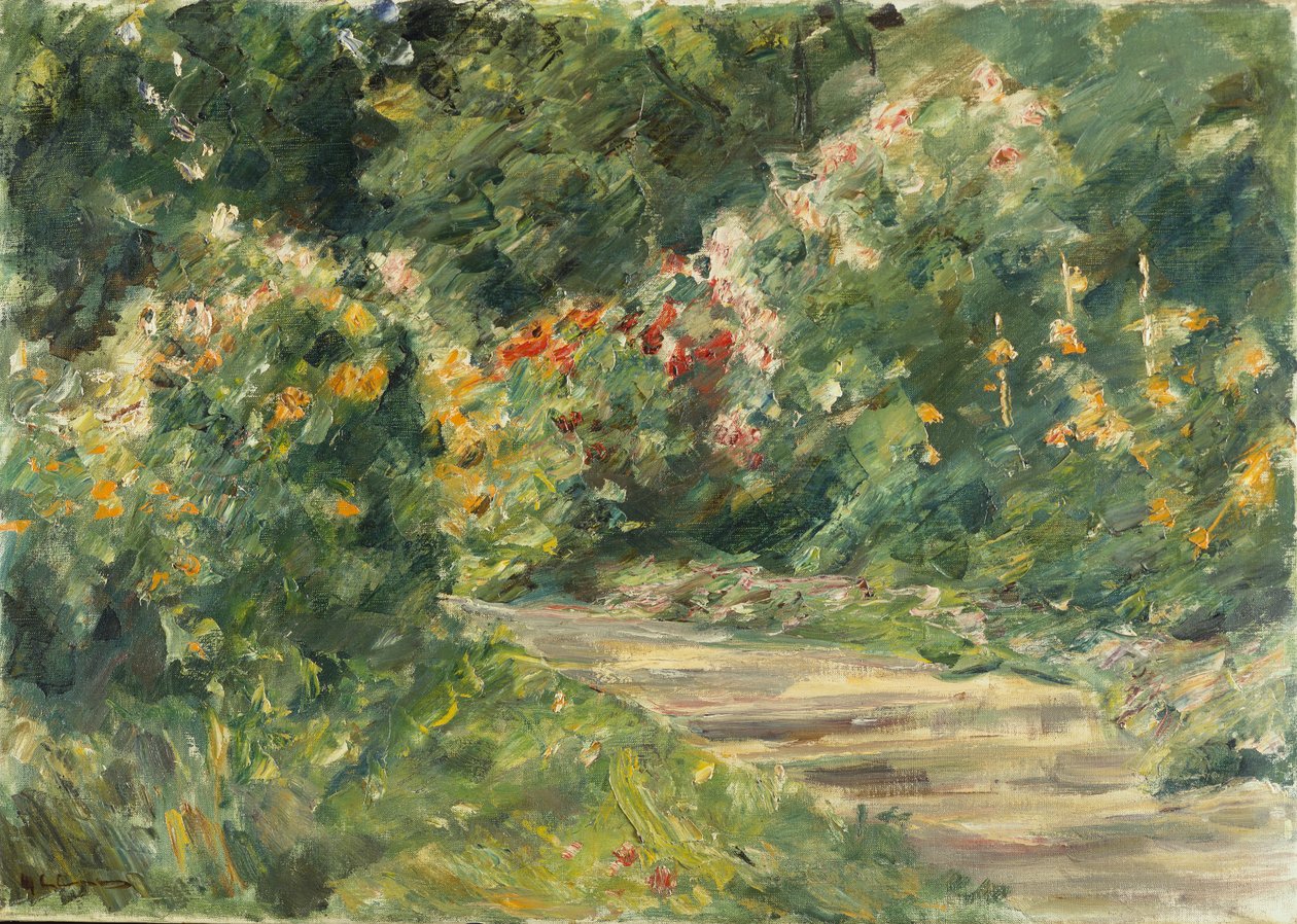 Ogród Wannsee, ok. 1920-1929 (olej na płótnie) autorstwa Max Liebermann