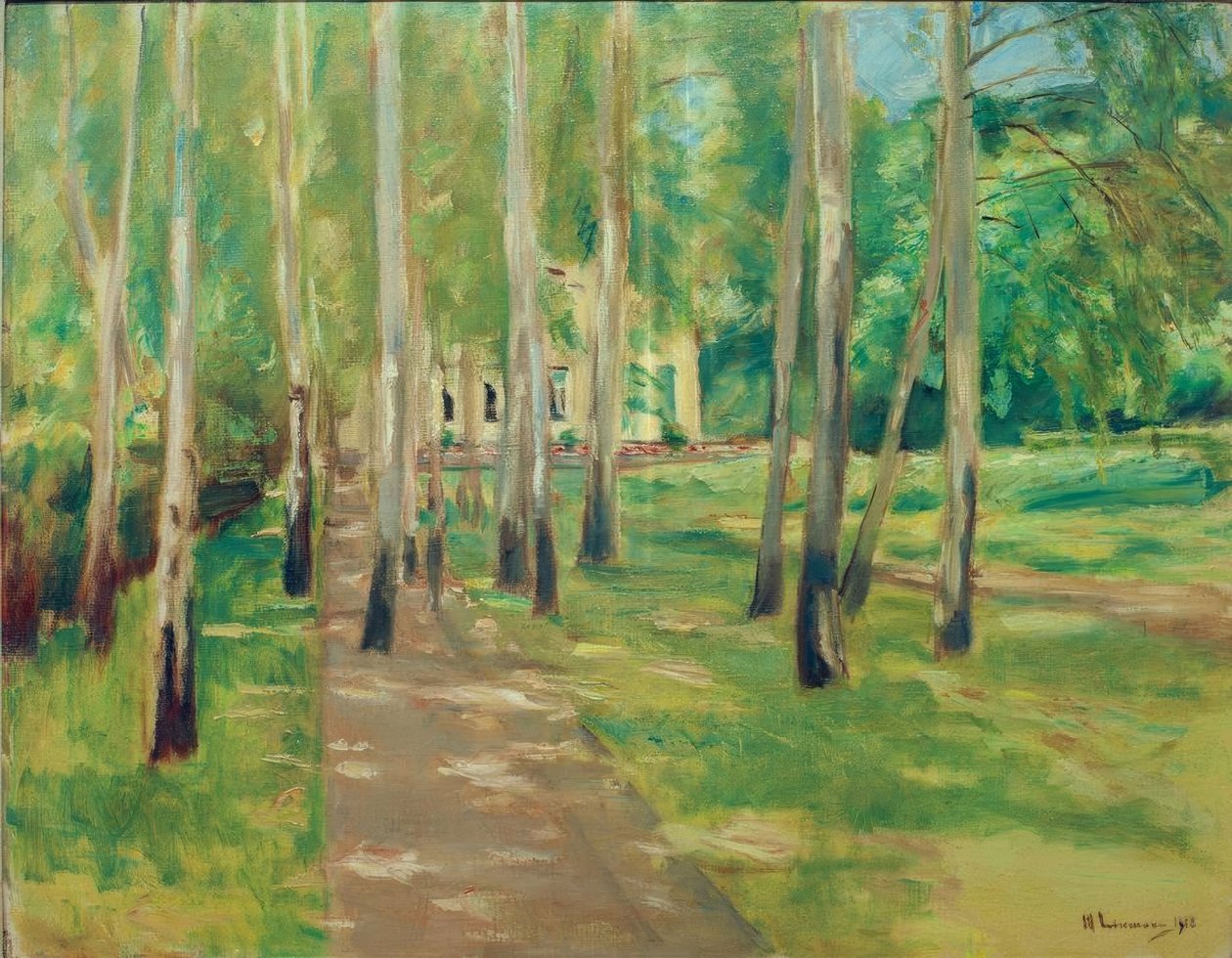Ogród Wannsee z aleją brzozową autorstwa Max Liebermann
