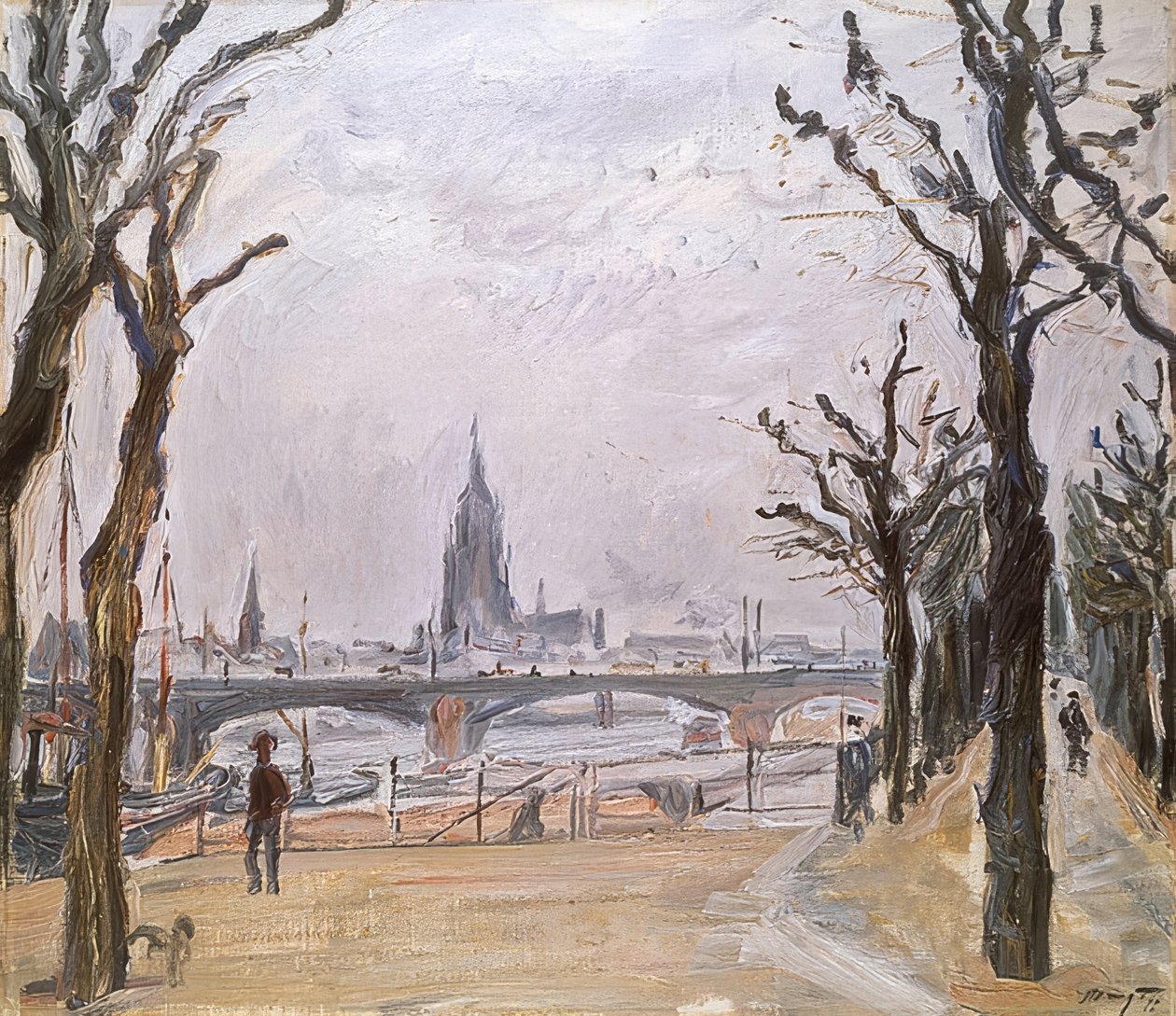 Widok na Frankfurt. 1911 autorstwa Max Slevogt
