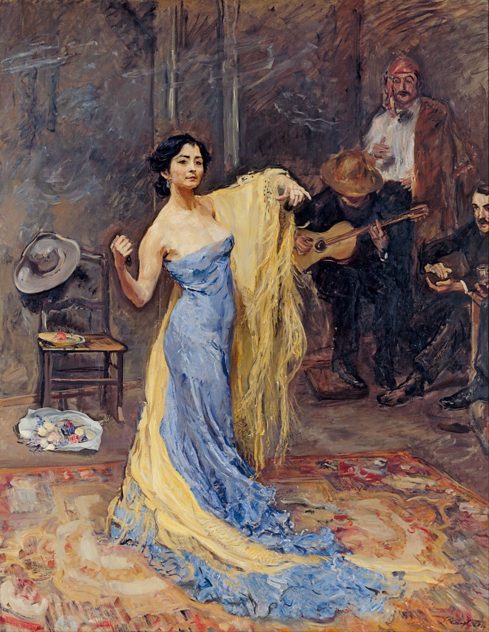 Portret tancerki Marietty di Rigardo, 1904 autorstwa Max Slevogt