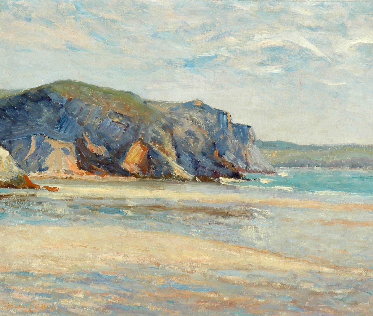 Plaża w Morgat, Finistère, 1899 autorstwa Maxime Emile Louis Maufra