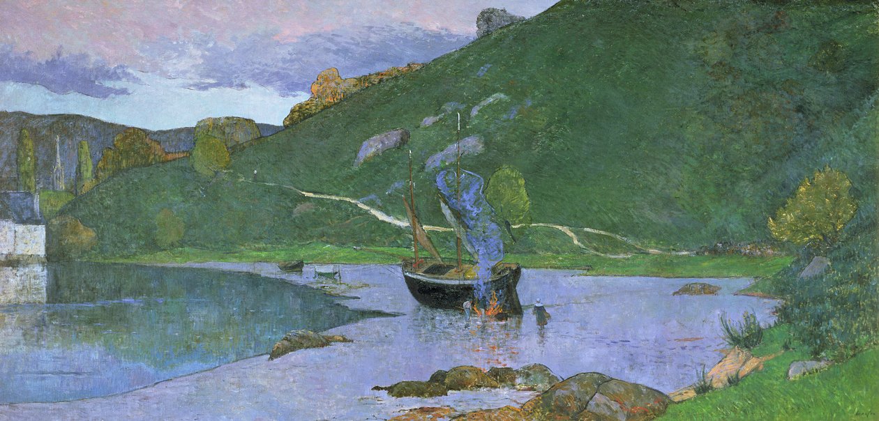 Krajobraz w Pont-Aven, c.1893-94 autorstwa Maxime Emile Louis Maufra